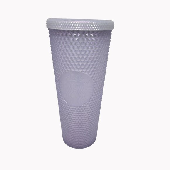 Starbucks 2021 Holiday 24oz Iridescent Icy Purple Cold Cup Tumbler NO STRAW - Picture 1 of 6